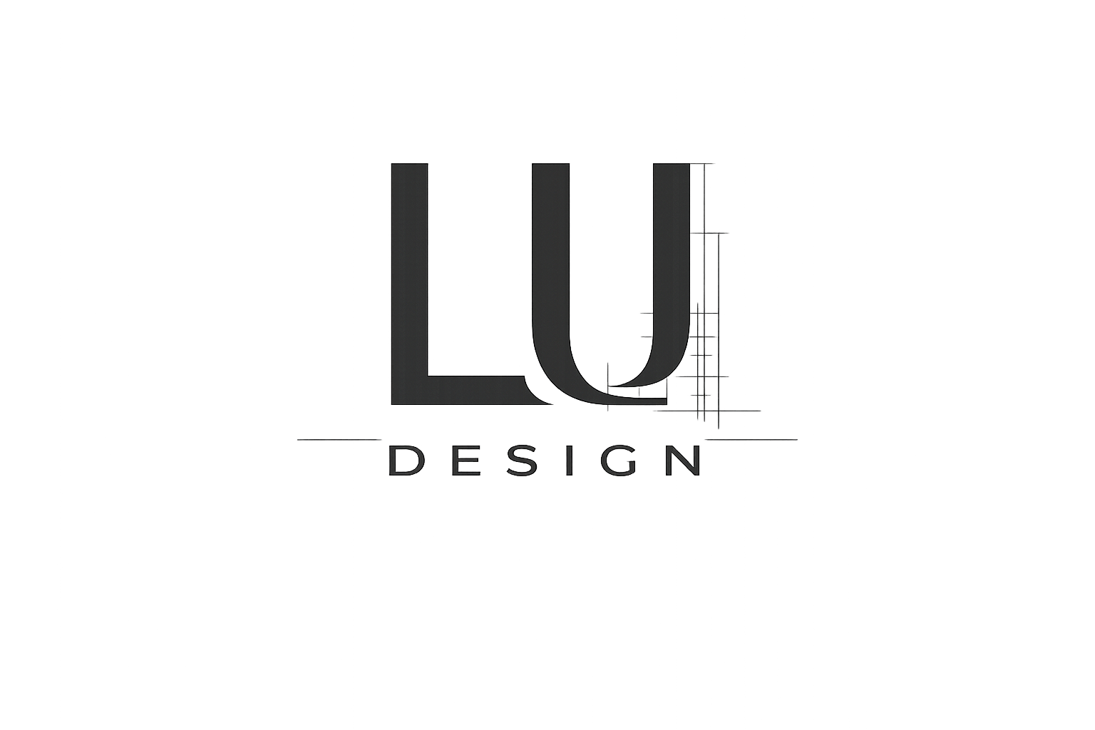 Логотип студии дизайна интерьера LU Design