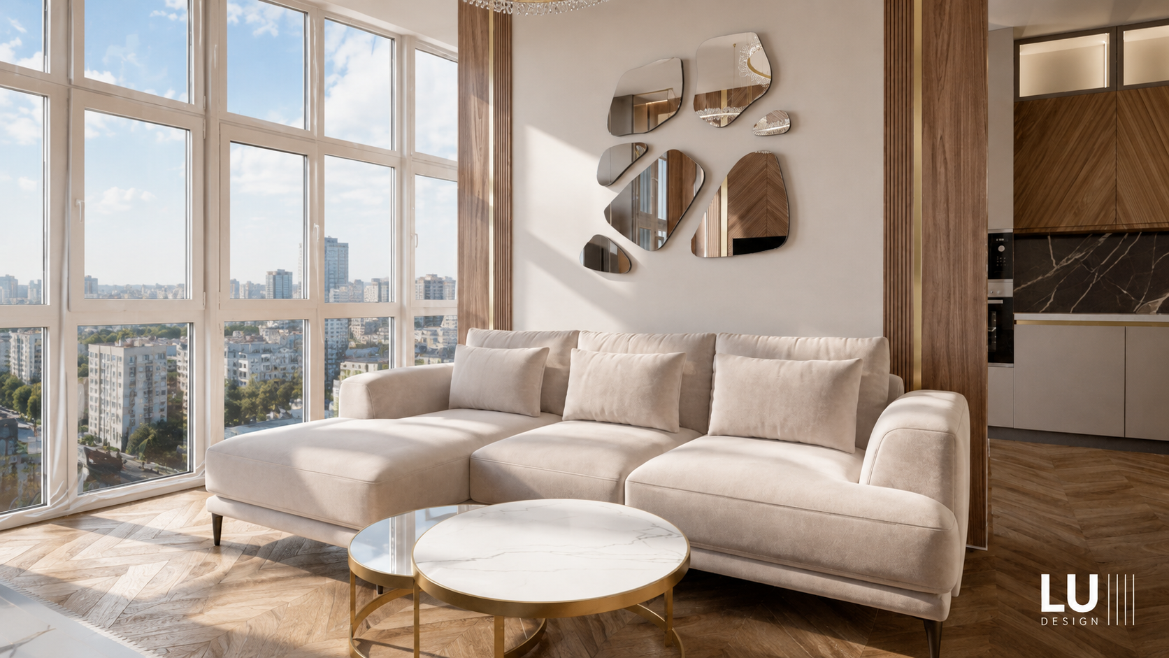 Двухкомнатная квартира ЖК Патрики, Краснодар — проект LU Design
