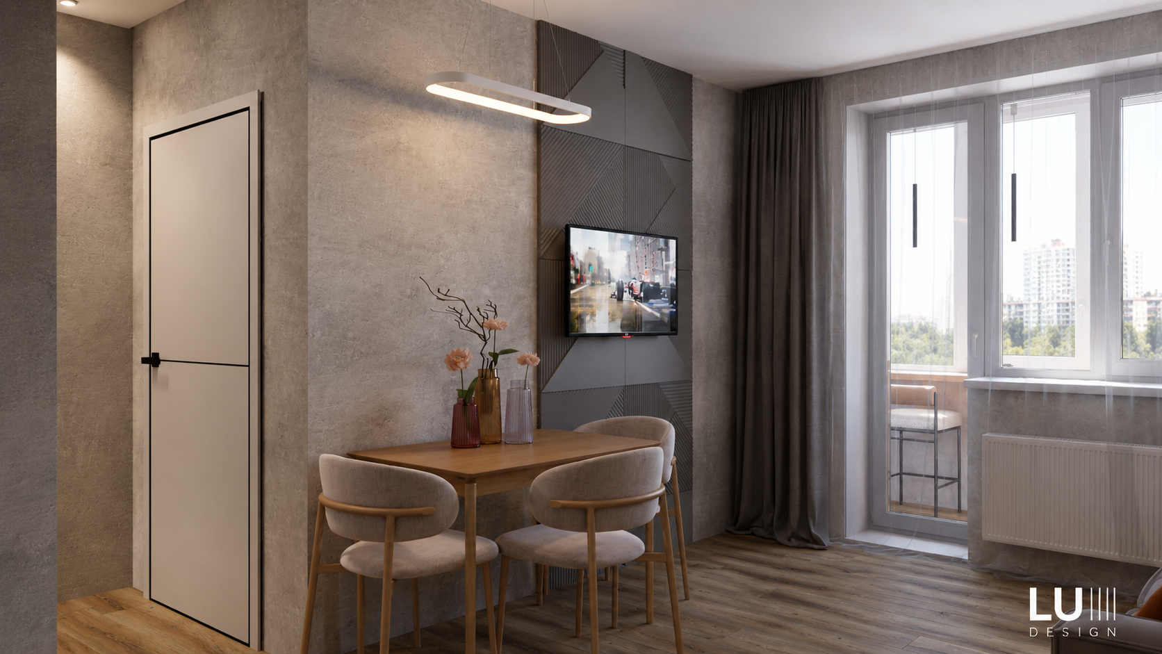 Однокомнатная квартира ЖК Все свои, Краснодар — проект LU Design